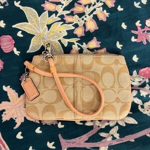 Coach Signature Wristlet